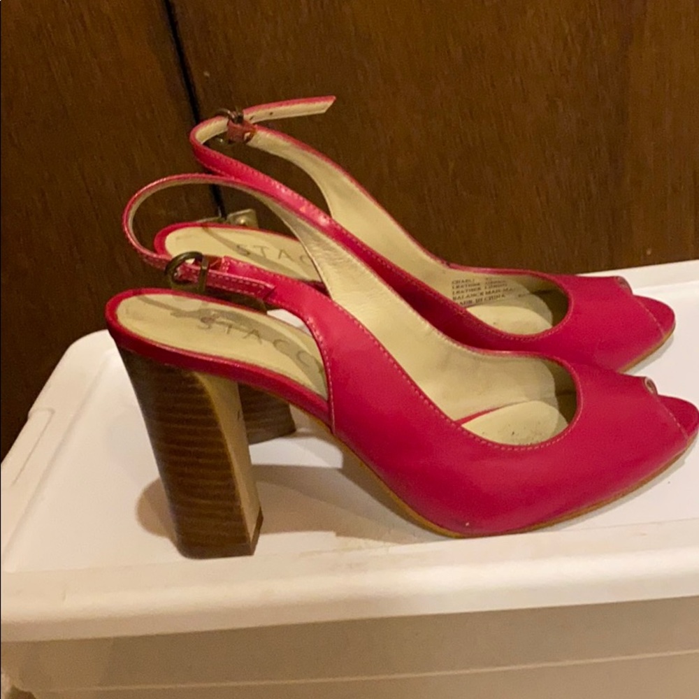 Peep Toe Slingback Pumps